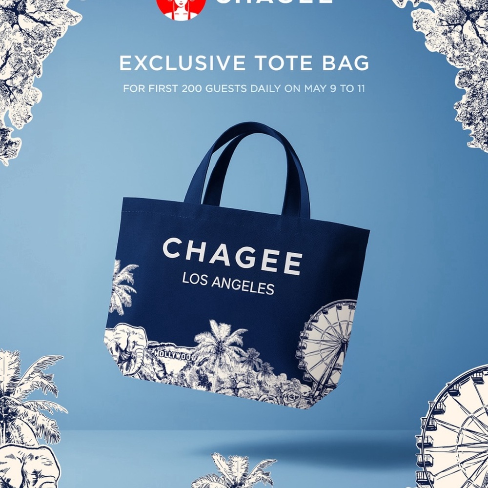 Chagee Los Angeles Blue Tote Bag and Tumbler